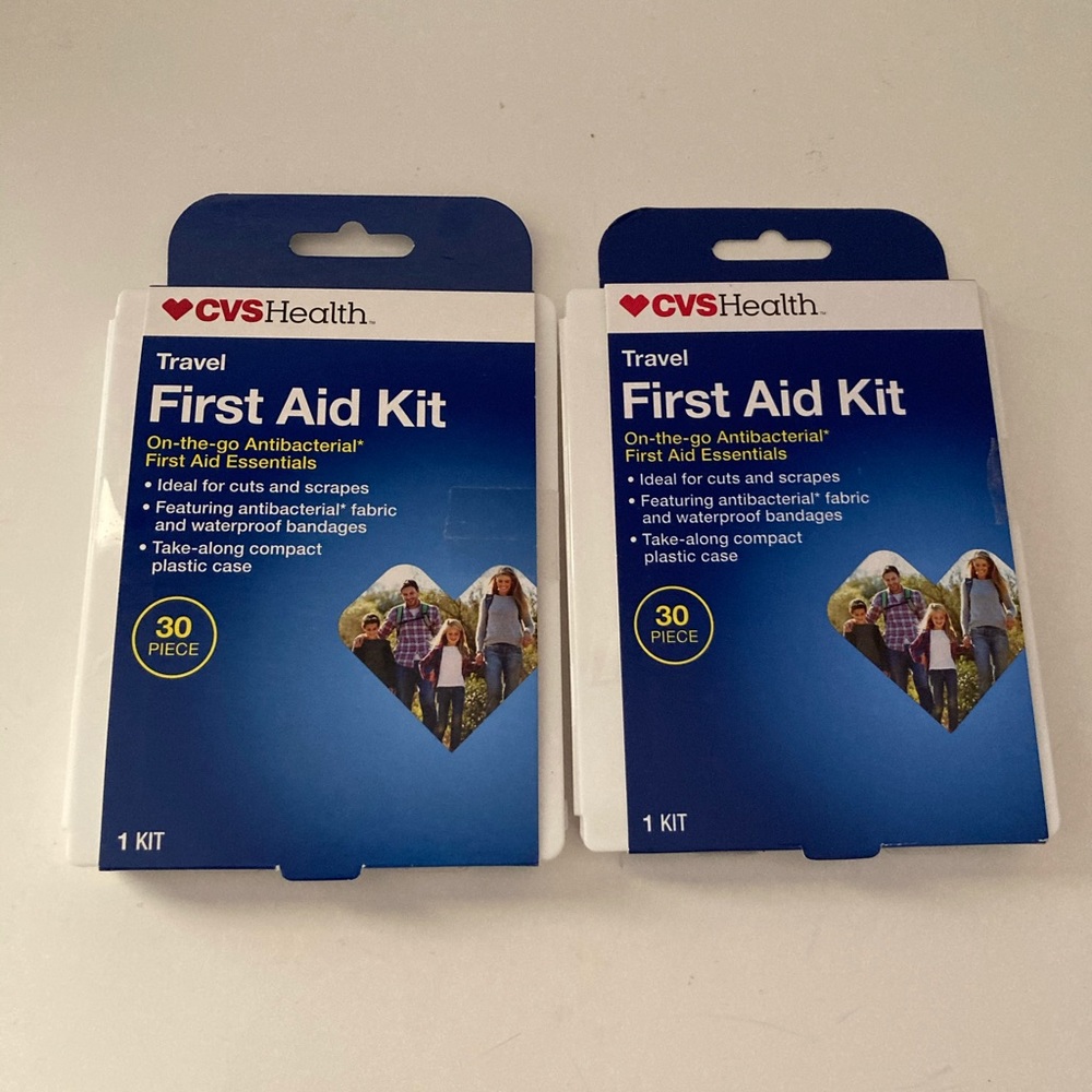 2 CVS Health Travel Packs First Aid Kit